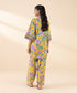 Unstitched Women's Yellow Lawn Embroidered Shirt Trousers